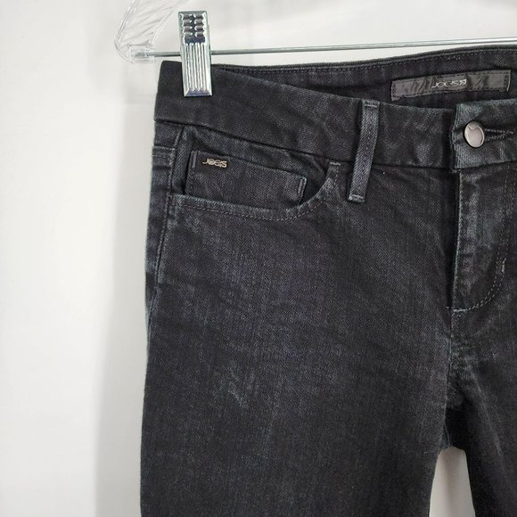 Joes Jeans Skinny 27 Morter Black Honey Rhinestone Pocket Cotton Stretch Denim - Picture 4 of 12